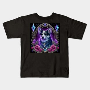 Gothic Corgi Kids T-Shirt